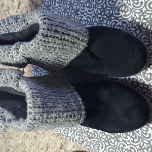 M. Patrick Black and Sweater Ankle Bootie, 9 Good Condition